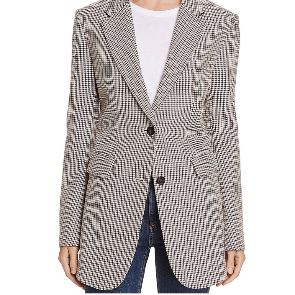 Theory Plaid Blazer.